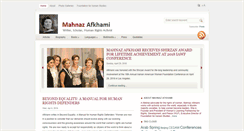 Desktop Screenshot of mahnazafkhami.net